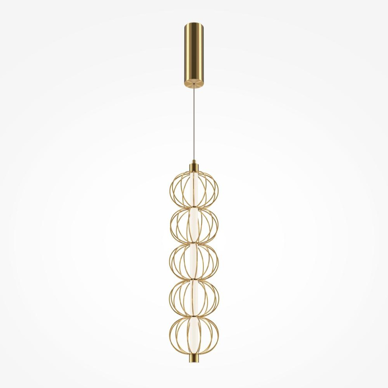 Maytoni Závěsné LED svítidlo GOLDEN CAGE, 17W, Ø 13,9 cm, CRI80