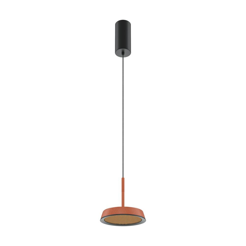 Maytoni Závěsné LED svítidlo EL, 12W, Ø 15,3 cm, CRI80 Barva: Oranžovo-černá