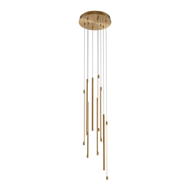 Maytoni Závěsné LED svítidlo LIGHT STICK, 46W, Ø 35 cm, CRI80, stmívatelné Barva: Zlatá
