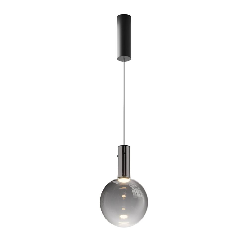 Maytoni Závěsné LED svítidlo NEBULA, 4W, Ø 20 cm, CRI80 Barva: Černá