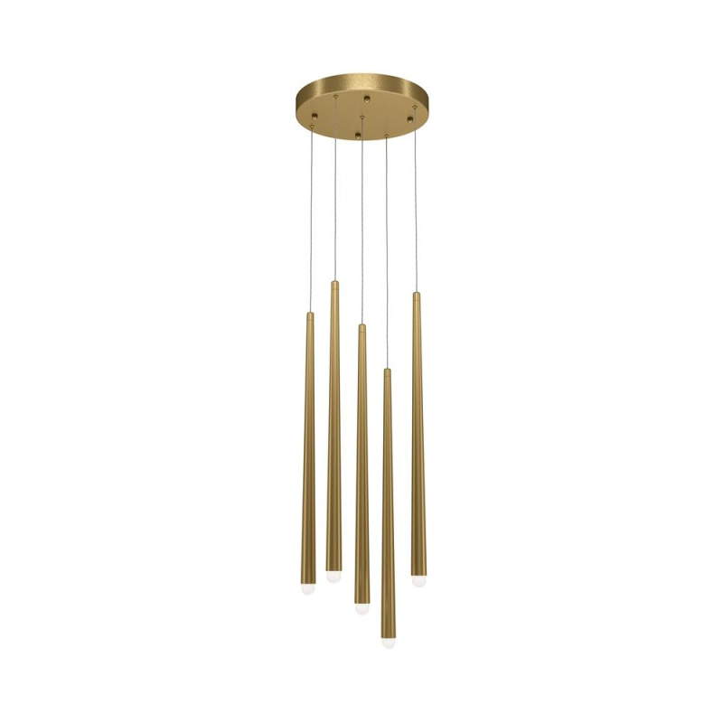 Maytoni Závěsné LED svítidlo CASCADE, 31W,  Ø 32 cm, CRI80 Barva: Zlatá
