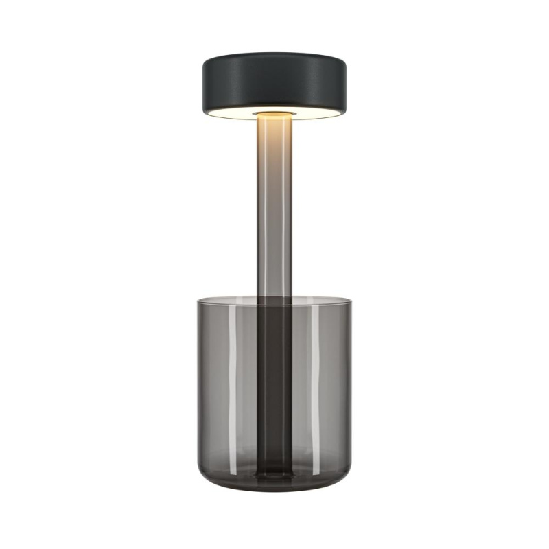 Maytoni Přenosná stolní stmívatelná LED lampa jejíž vzhled navrhla AI, 3W, v. 34,8 cm, 2200K-4000K, IP20 Barva: Černá/Černá