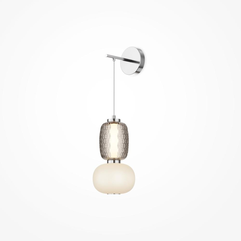 Maytoni Nástěnné LED svítidlo PATTERN, 18W, v. 32 cm, CRI80 Barva: Chrom
