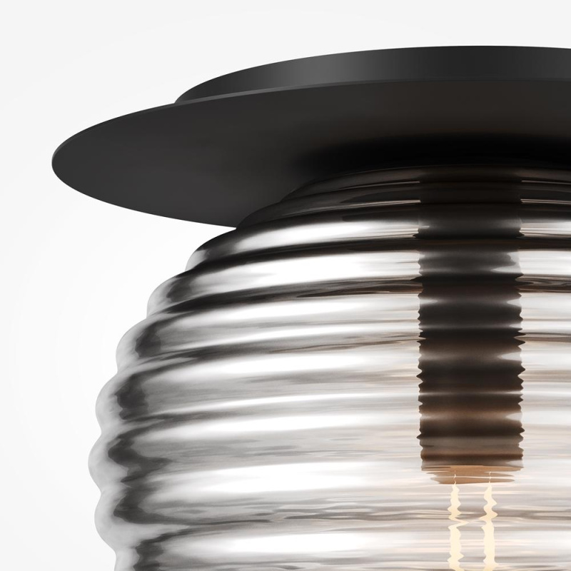 Maytoni Designové stropní svítidlo REELS, 60W, v. 28 cm, 1xE27 Barva: Černá