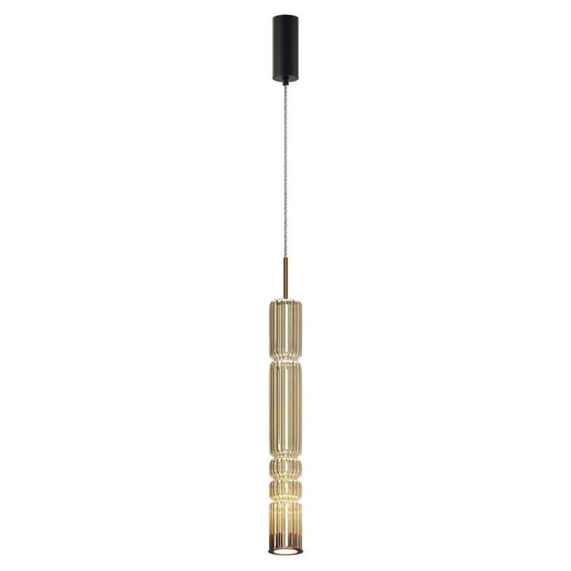 Maytoni Závěsné LED svítidlo ORDO, 8W, Ø 8 cm, CRI80 Barva: Zlatá
