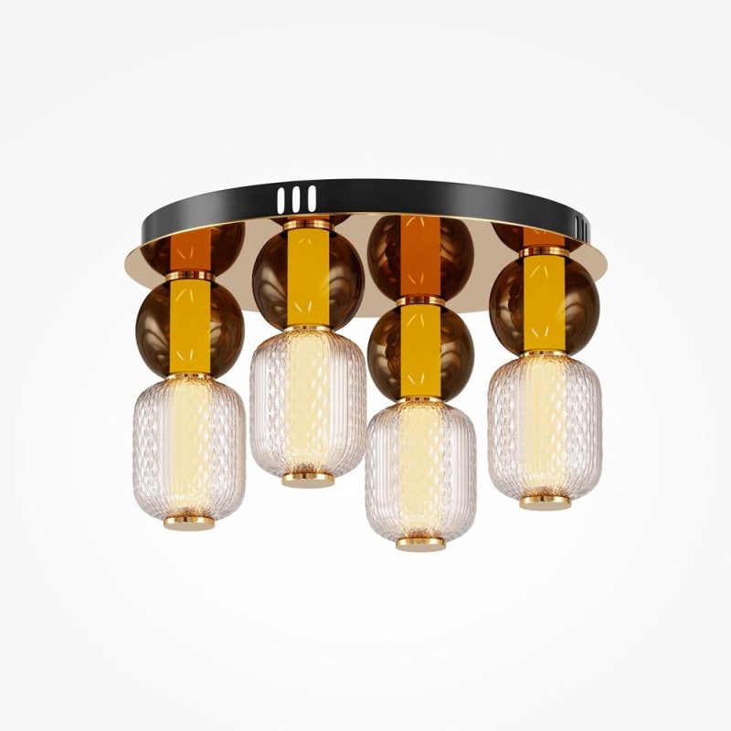 Maytoni Luxusní stropní LED svítidlo DROP, 60W, ⌀ 43 cm, 3000K Barva: Zlatá
