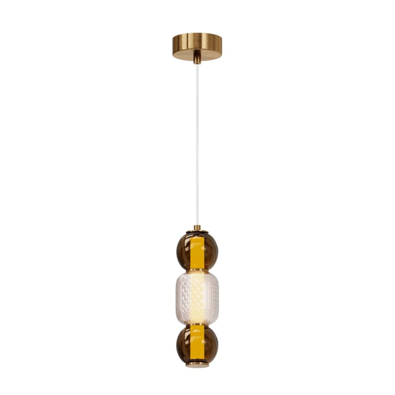 Maytoni Závěsné LED svítidlo DROP, 16W, Ø 12 cm, CRI80 Barva: Zlatá