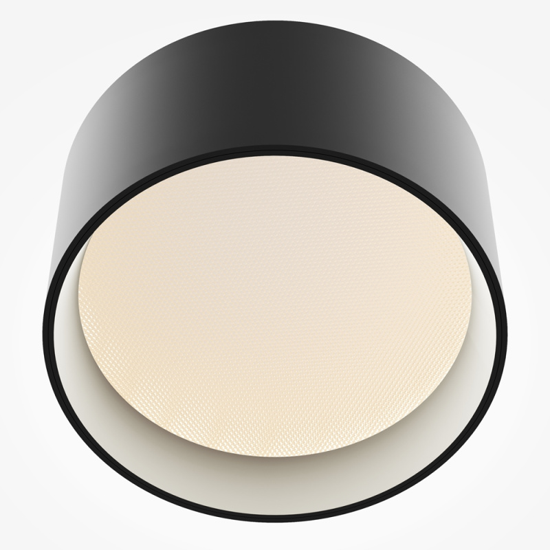 Maytoni Moderní stropní LED svítidlo VEGA, 12W, v. 6,4 cm, 3000K Barva: Černá
