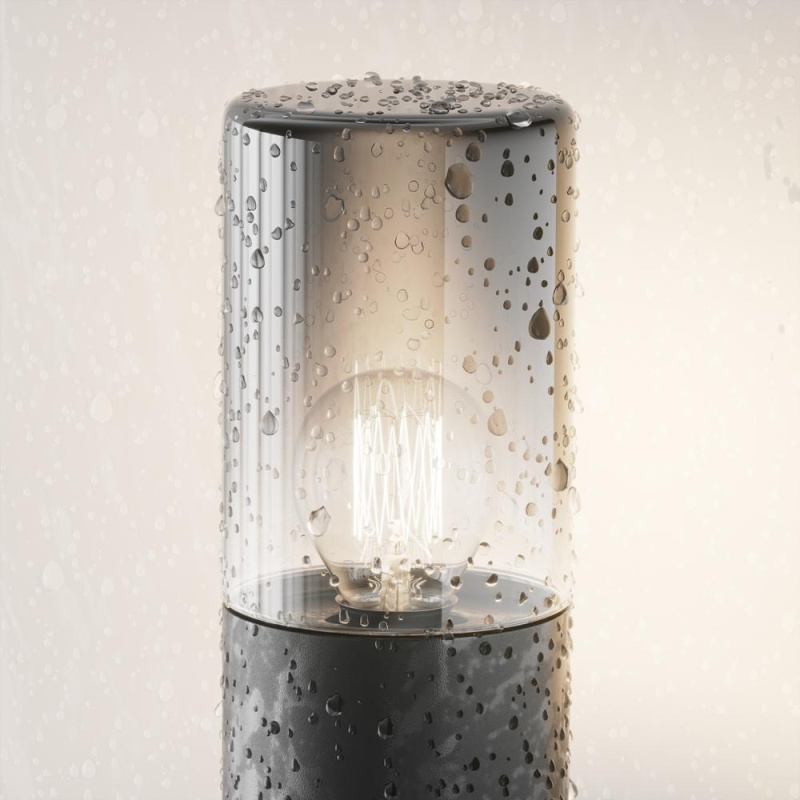 Maytoni Designové venkovní sloupkové svítidlo AMAS, 60W, v. 80 cm, 1xE27, IP54