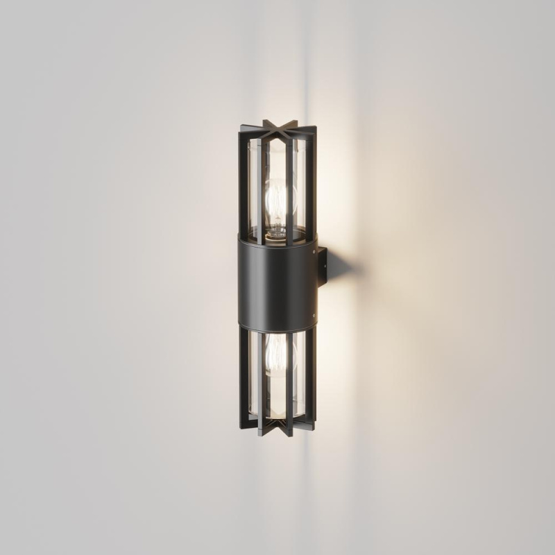 Maytoni Venkovní nástěnné svítidlo BARREL, 2xE27, v. 46 cm, IP54