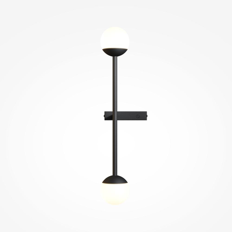 Maytoni Nástěnné LED svítidlo TOUCH, 10W, v. 48 cm, CRI80 Barva: Černá