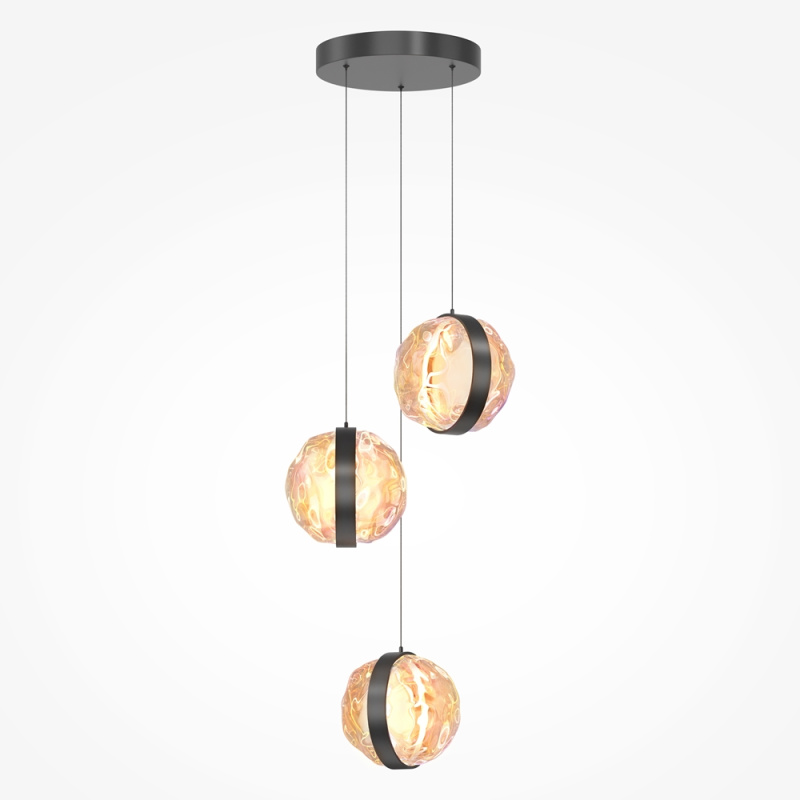 Maytoni LED luxusní závěsné svítidlo MISTERIO, v. 323 cm, 2700K,3x15W