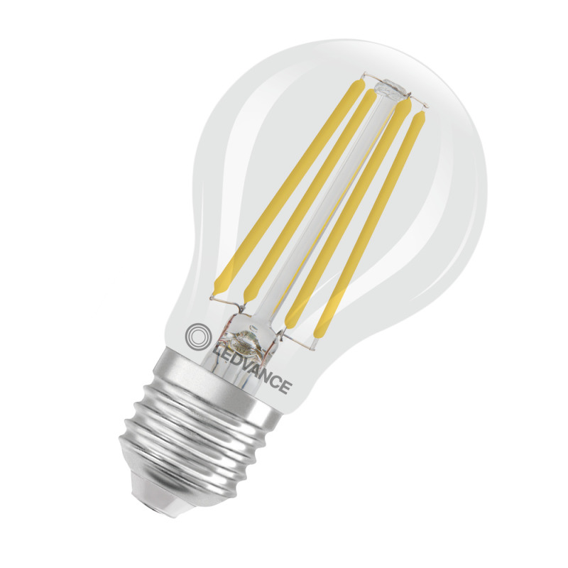LED žárovka LEDVANCE LEDCLA75EELA 5W 830 FILCL E27 S, čiřá