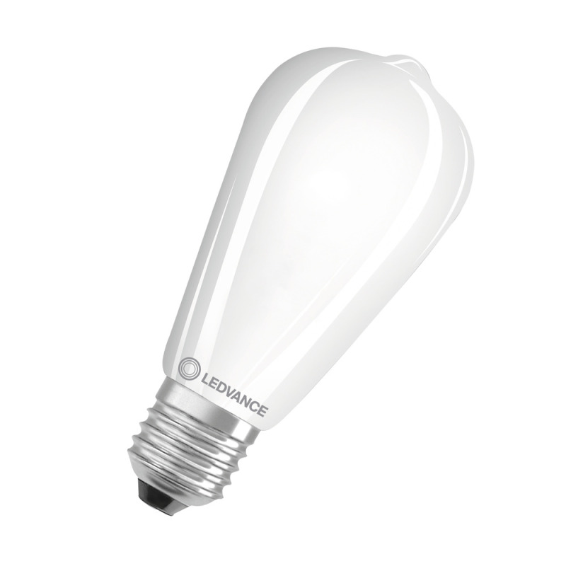 LED žárovka LEDVANCE LED EDISON60 6.5W 827 FILFR E27P, matná