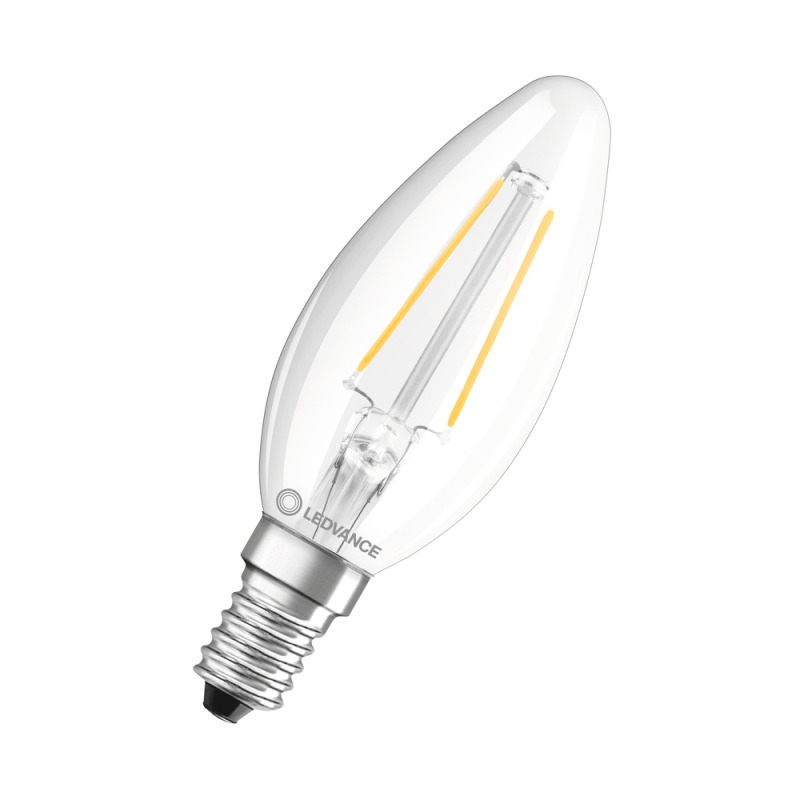 LED žárovka svíčka LEDVANCE LED CLB25 2.5W 827  FILCL E14 P