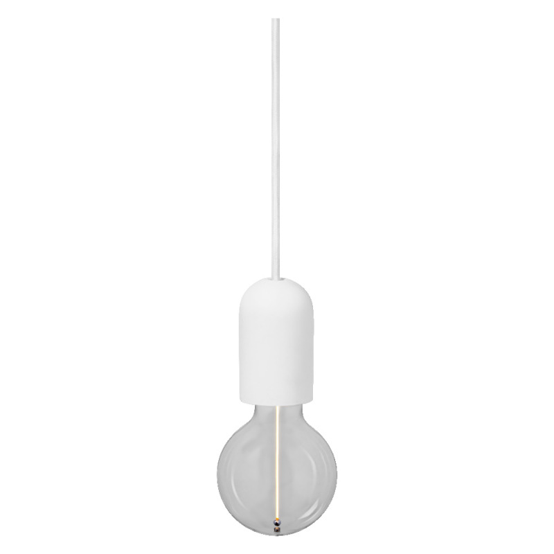 Závěsné svítidlo bílé LEDVANCE 1906 PENDULUM ROUND PLASTER E27 WT