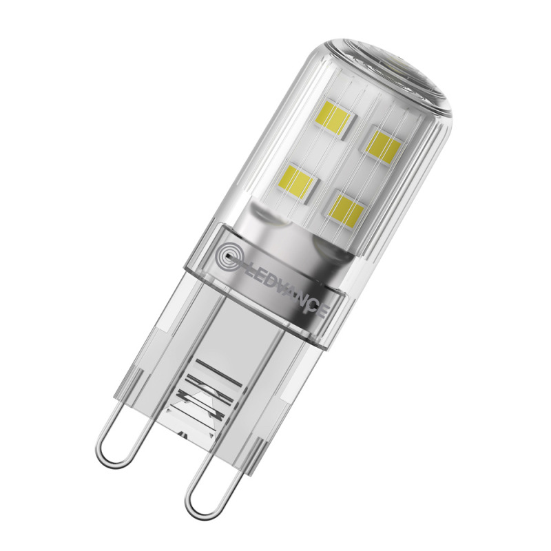 LED žárovka LEDVANCE LED PIN20 1.9W 827 CL G9 P, čirá
