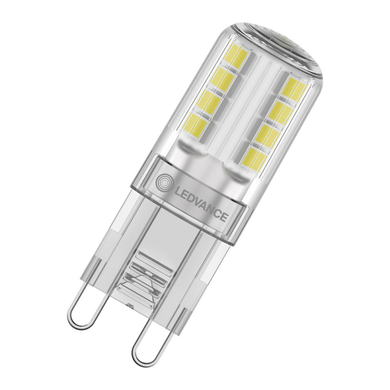 LED žárovka LEDVANCE LED PIN30 2.6W 827 CL G9 P, čirá