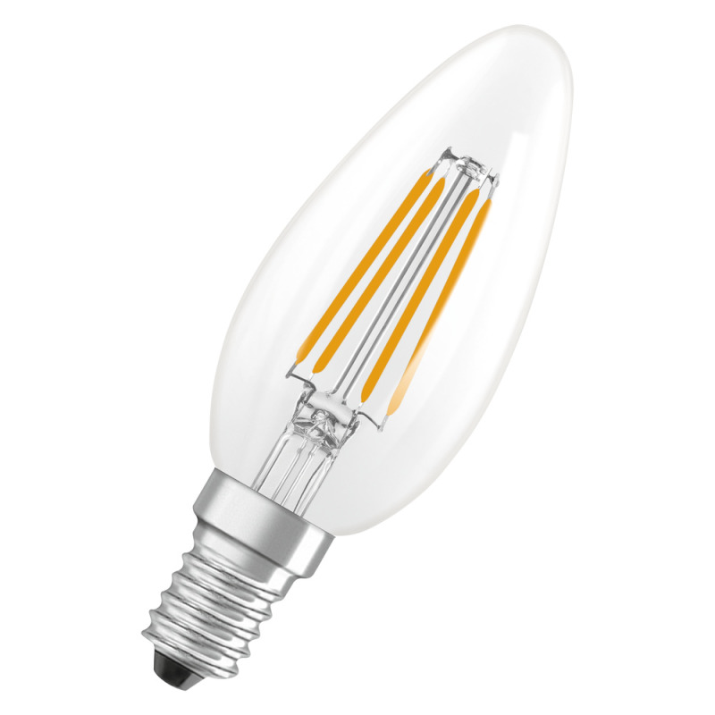 LED žárovka LEDVANCE LEDCLB60EELA 3.8W 827  FILCL E14 S