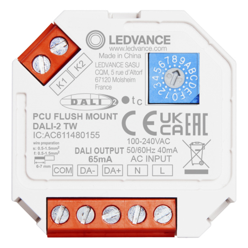 Jednotka řídící LEDVANCE PCU FLUSH MOUNT DALI-2 TW
