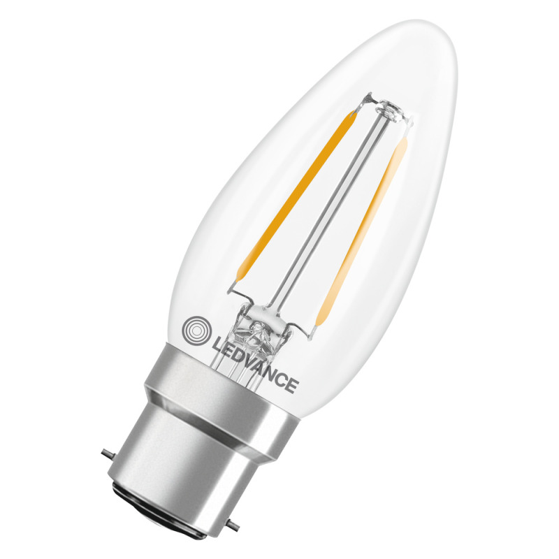 LED žárovka LEDVANCE LED CLB25 1.8W 827  FILCL B22D P
