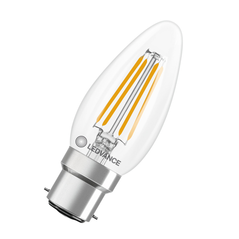 LED žárovka LEDVANCE LED CLB40 3.4W 827  FILCL B22D P