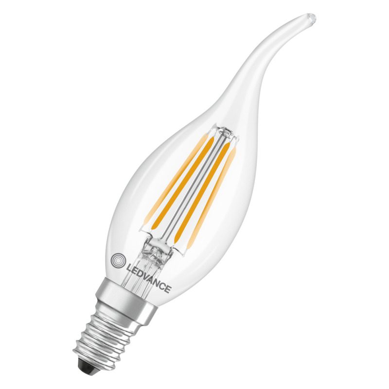 LED žárovka svíčka LEDVANCE LED CLBA40 3.4W 827  FILCL E14 P