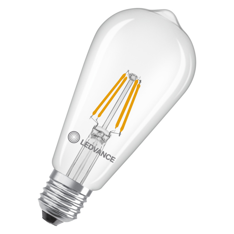 LED žárovka LEDVANCE LED EDISON40 3.4W 827  FILCL E27 P