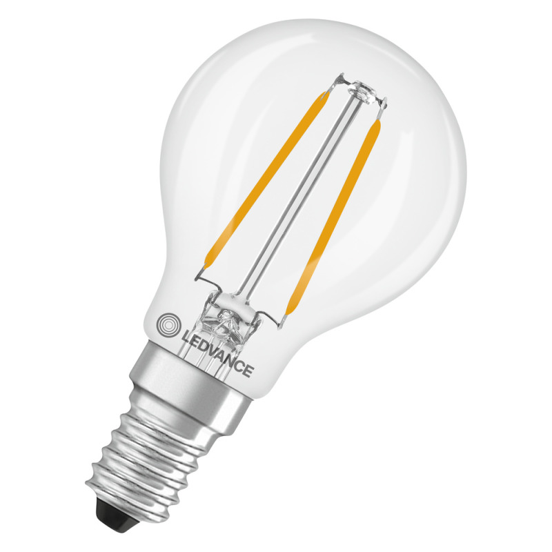 LED žárovka LEDVANCE LED CLP25 1.8W 827 FILCL E14 P