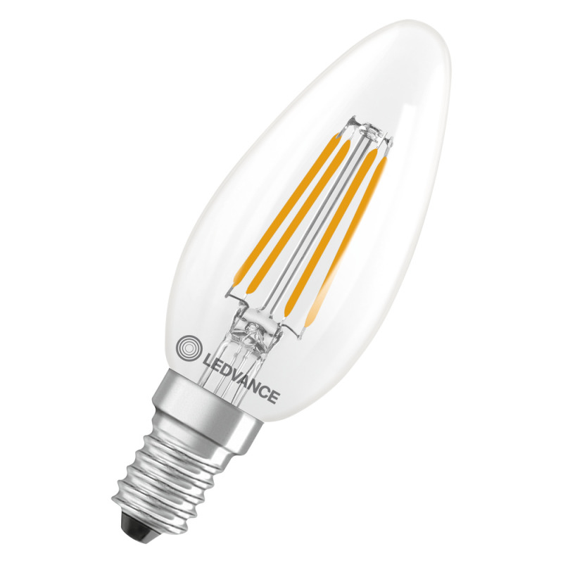 LED žárovka LEDVANCE LEDCLB40DIMEELB 2.5W827FILCL E14 S