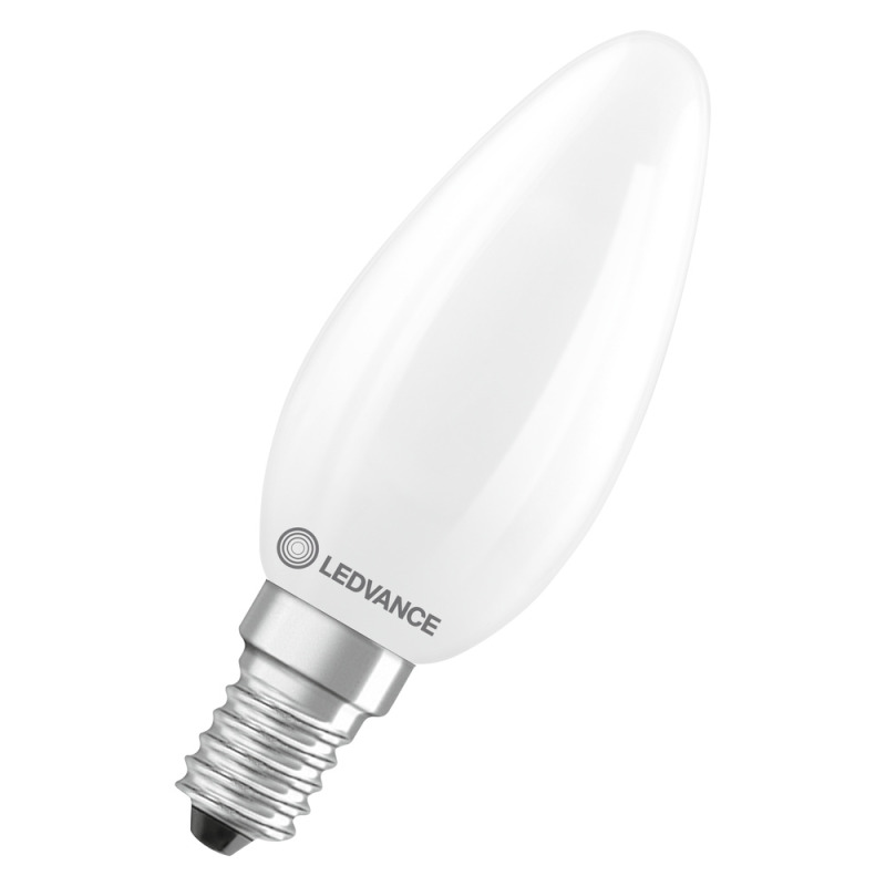LED žárovka LEDVANCE LED CLB40 4.2W 830 FILFR E14 V