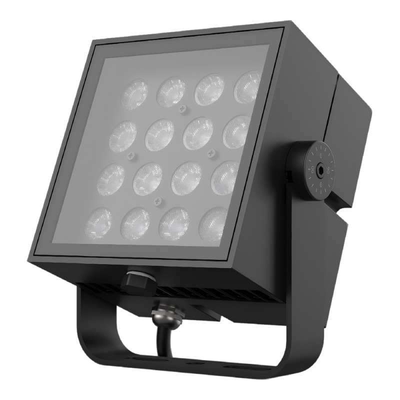LED reflektor LEDVANCE AR FLO SQ V 36W 840SYM10 BK ON