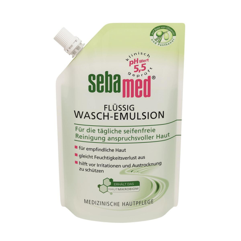 SEBAMED Mycí emulze olivová, náhradní náplň, 400 ml