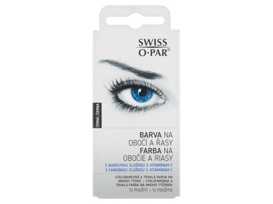 SWISS O.PAR Barva na obočí a řasy Černá