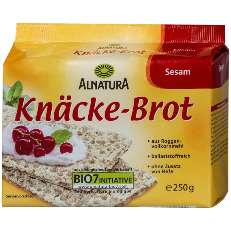 Alnatura BIO Knäckebrot z celozrnné žitné mouky se sezamem