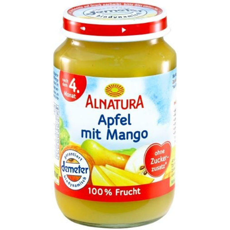 Alnatura BIO Ovocný příkrm s jablky a mangem