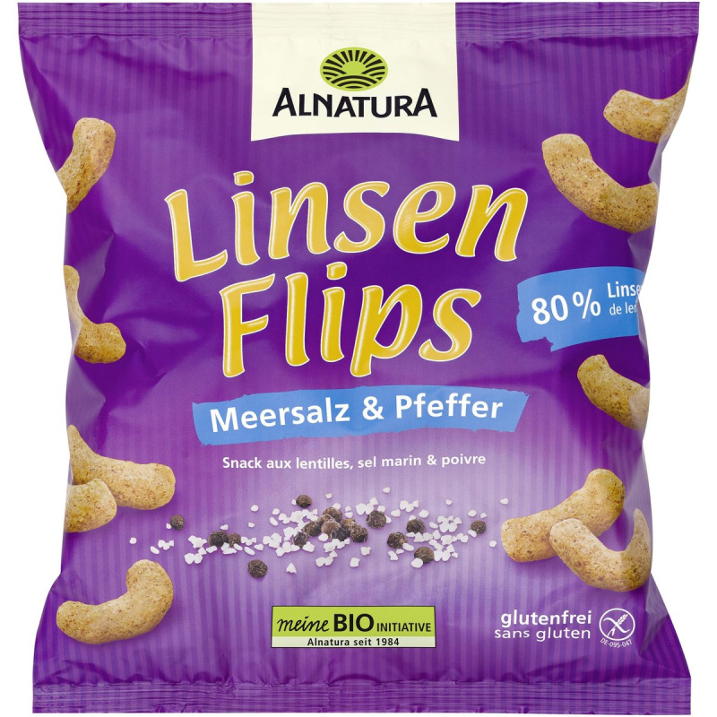 Alnatura BIO Čočkový snack sůl a pepř
