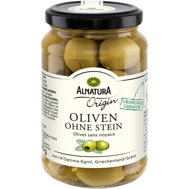 Alnatura BIO Zelené olivy bez pecky