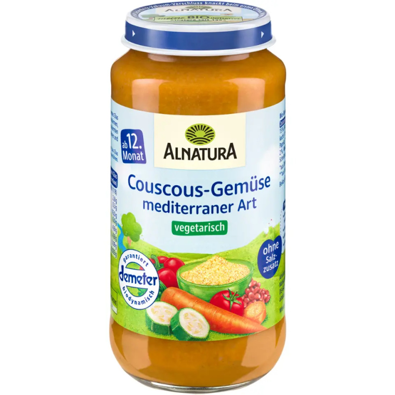 Alnatura BIO Příkrm kuskus se zeleninou a bylinkami 250 g