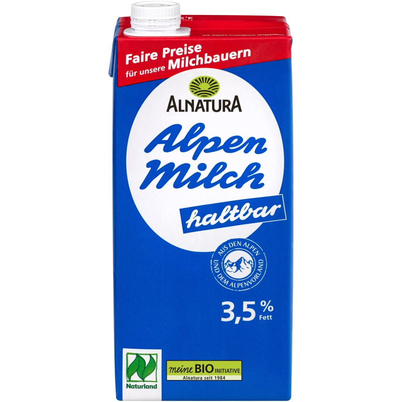 Alnatura BIO Mléko trvanlivé plnotučné