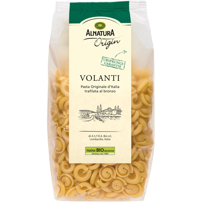 Alnatura BIO Volanti semolinové těstoviny ve tvaru šneků