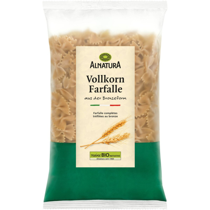 Alnatura BIO Semolinové celozrnné těstoviny Farfalle