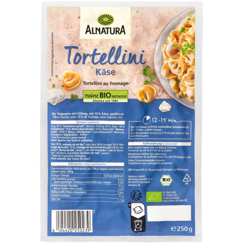Alnatura BIO Sýrové tortellini