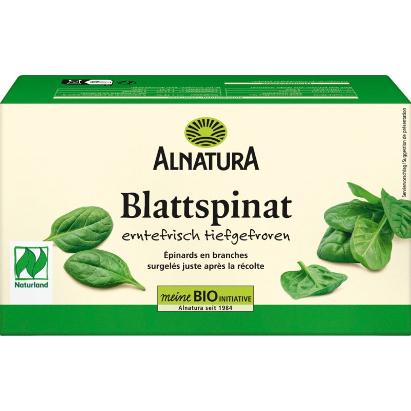 Alnatura BIO listový špenát mražený