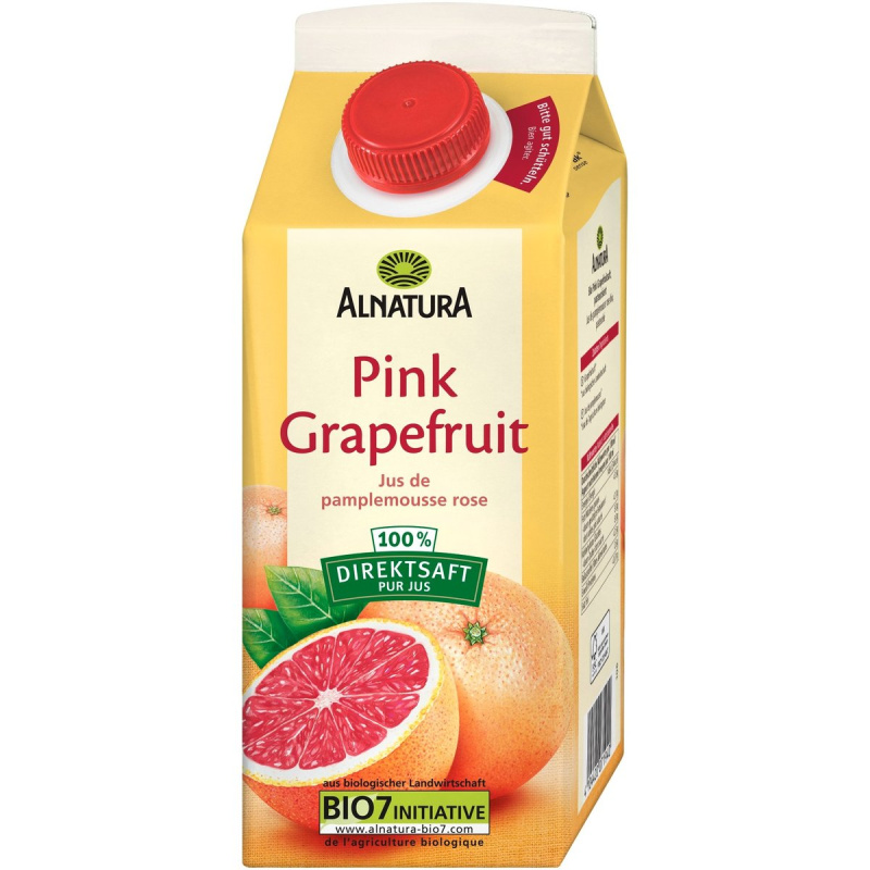 Alnatura BIO Přímo lisovaná šťáva z růžového grapefruitu
