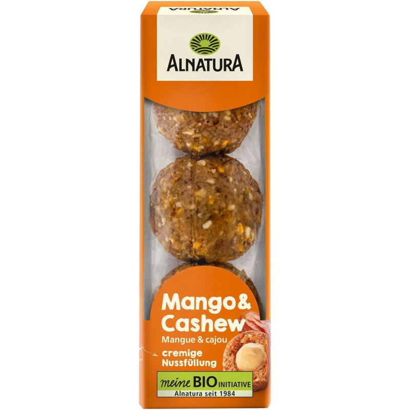 Alnatura BIO Datlovo-mangové kuličky s kešu náplní