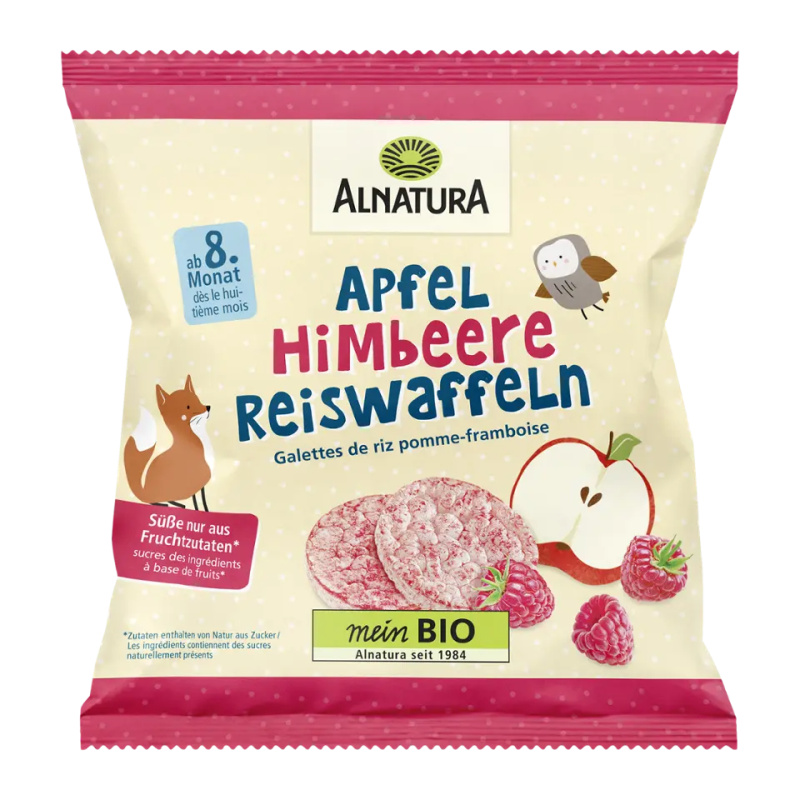 Alnatura BIO rýžové plátky Jablko a malina 35 g
