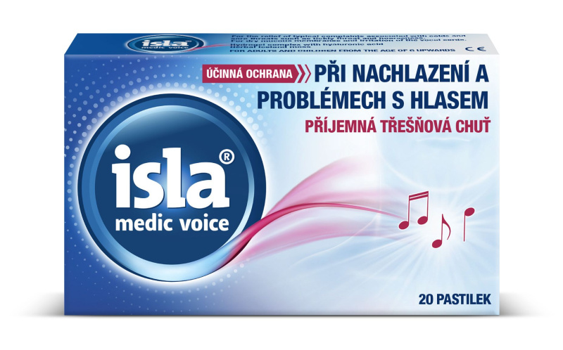 ISLA Medic Voice třešeň 20 pastilek
