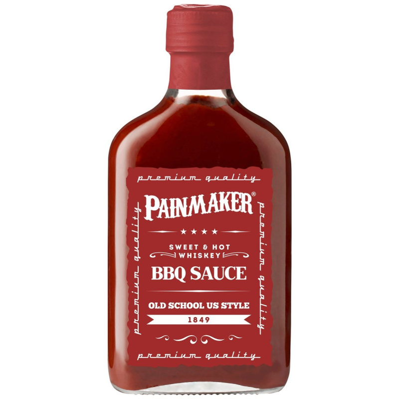 Painmaker Omáčka Sweet & Hot Whiskey BBQ Sauce Old School US Style 1849