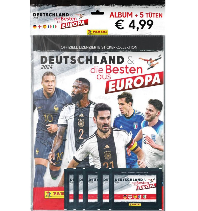 Deutschland & die Besten aus Europa 2024 – sběratelské samolepky, startovací sada